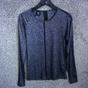 Nike Women's Dark Heather Gray Long-Sleeve Athletic Top